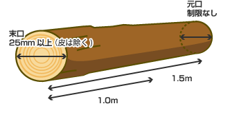 末口の測り方